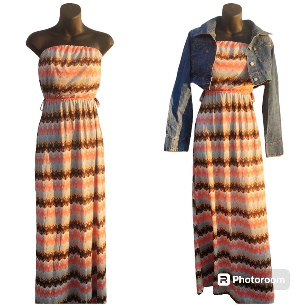 Rue 21 multi colored maxi dress size S